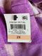 Alfani Women Scoop-Neck 3/4 Sleeve Purple Illusion Printed Lace Trim Top Plus 2X - evorr.com