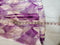 Alfani Women Scoop-Neck 3/4 Sleeve Purple Illusion Printed Lace Trim Top Plus 2X - evorr.com