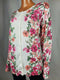 Karen Scott Women Long Sleeve Button-Front White Multi Floral Cardigan Plus 2X - evorr.com