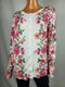 Karen Scott Women Long Sleeve Button-Front White Multi Floral Cardigan Plus 2X - evorr.com