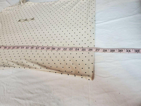 New Karen Scott Women's Short Sleeve Scoop Neck Beige Polka Dot Blouse Top M - evorr.com