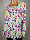 New Karen Scott Women Long Sleeve Button Up Multi Floral Knit Cardigan Plus 2X - evorr.com