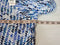 Karen Scott Women Long Sleeve Button Front Blue Brushed Chevron Cardigan Plus 1X