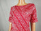 New Karen Scott Women's Boat Neck Red Cuffed Sleeve Printed Blouse Top Size L - evorr.com