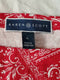 New Karen Scott Women's Boat Neck Red Cuffed Sleeve Printed Blouse Top Size L - evorr.com