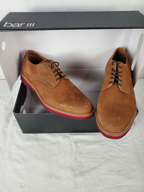 $109 Bar III Men's Baxter Buck Lace-Ups Tan Brown Suede Shoes Boots Size 8.5 US - evorr.com