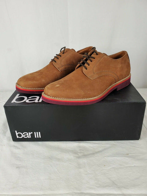 $109 Bar III Men's Baxter Buck Lace-Ups Tan Brown Suede Shoes Boots Size 8.5 US - evorr.com