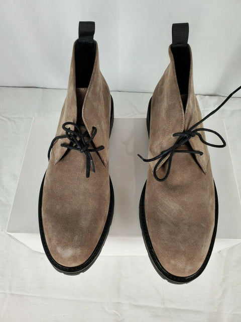Calvin Klein Men's Ultan Calf Suede Chukka Boot Army Fatigue Brown Shoes 10 US - evorr.com