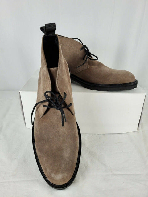 Calvin Klein Men's Ultan Calf Suede Chukka Boot Army Fatigue Brown Shoes 10 US - evorr.com