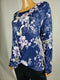 Style&Co. Women's Long Sleeve Flower Print Tie Knot Stretch Blouse Top Size 2XL - evorr.com