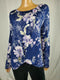 Style&Co. Women's Long Sleeve Flower Print Tie Knot Stretch Blouse Top Size 2XL - evorr.com