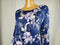 Style&Co. Women's Long Sleeve Flower Print Tie Knot Stretch Blouse Top Size 2XL - evorr.com