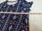 Style&Co. Womens Short Sleeve Scoop Neck Side Knot Print Blue Blouse Top Plus 2X - evorr.com
