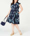 $99 New Charter Club Women's Ruffle Sleeve Henley Flared Belted Dress Plus 16W - evorr.com