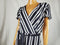 $109 INC CONCEPTS Women Black Stripe Faux Wrap Peplum Maxi Dress Belted Plus 3X - evorr.com