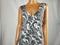 $99 INC CONCEPTS Women Sleeveless White Black Paisley Print Maxi Dress Plus 1X