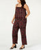 $109 INC CONCEPTS Womens Black Paisley Printed Sleeveless Jumpsuit Dress Plus 2X - evorr.com