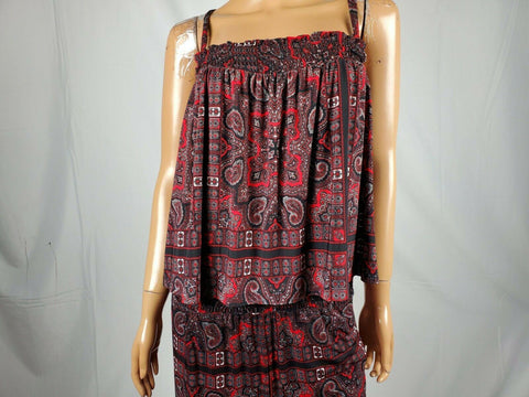 $109 INC CONCEPTS Womens Black Paisley Printed Sleeveless Jumpsuit Dress Plus 2X - evorr.com