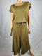 $165 Lauren Ralph Lauren Women Green Short Sleeve Stretch Jumpsuit Dress Plus 3X - evorr.com