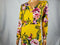 $99 New ECI Women's Long Sleeve Yellow Maxi Dress Floral Print V-Neck Size M - evorr.com