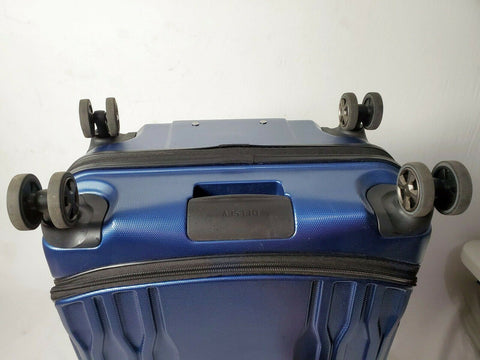 $300 New Delsey Eclipse 25" Spinner 8 Wheels Luggage Hard Case Blue Suitcase
