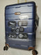 $240 New London Fog Brentwood 24" Hardside Spinner Suitcase Luggage Blue