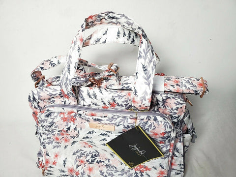220 New JU-JU-BE Legacy Be Prepared Diaper Bag - Sakura at Dusk Pink Flowers