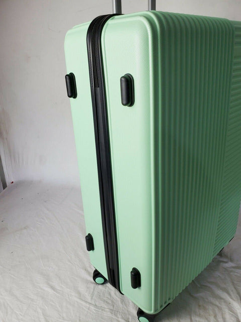 $340 Travelers Club Luggage Basette 28" Check-In Mint Green Luggage Suitcase