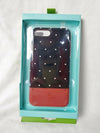 New Kate Spade Apple iPhone 8 Plus /7 Plus Case Protective Cover Red Black - evorr.com