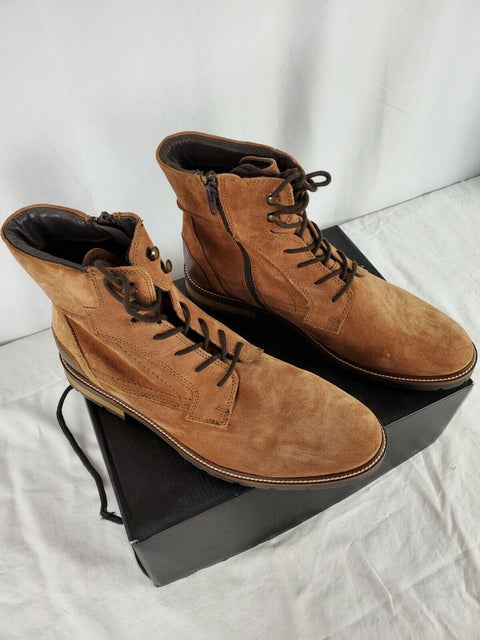 $109 New Bar III Men's Whitaker Suede Boots Shoes Brown Size 13 US - evorr.com