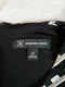 New INC CONCEPTS Women 3/4 Sleeve Black Print Faux Wrap Dress Cut Out Plus 2X