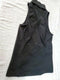 $128 Free People Women's Sleeveless Black Hi Neck Blouse Top Racer Back Size S - evorr.com