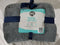 $40 New Bon Voyage Travel Plush Velvet Throw Blanket Gray 50"x60" - evorr.com