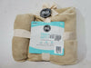 $40 New Bon Voyage Travel Plush Velvet Throw Blanket Beige 50"x60" - evorr.com