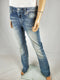 $104 Miss Me Women's Blue Denim Lucky Girl Chloe Bootcut Jeans Patched Size 28 - evorr.com