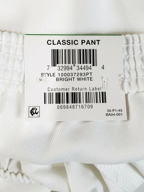 KAREN SCOTT Women Comfort Elastic Dress Pant White Pull On Short Length Petite L - evorr.com