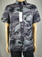New CALVIN KLEIN Men's Collared Camouflage Button Shirt Gray Short Sleeve Size L - evorr.com