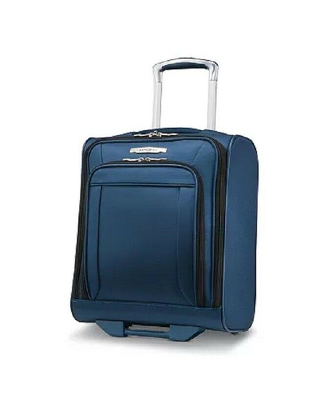 $260 Samsonite Lite-Air DLX Under-Seater Wheeled Carry-On Luggage Blue Suitcase