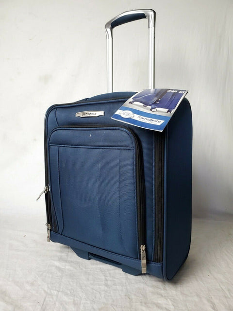 $260 Samsonite Lite-Air DLX Under-Seater Wheeled Carry-On Luggage Blue Suitcase