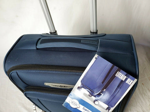 $260 Samsonite Lite-Air DLX Under-Seater Wheeled Carry-On Luggage Blue Suitcase