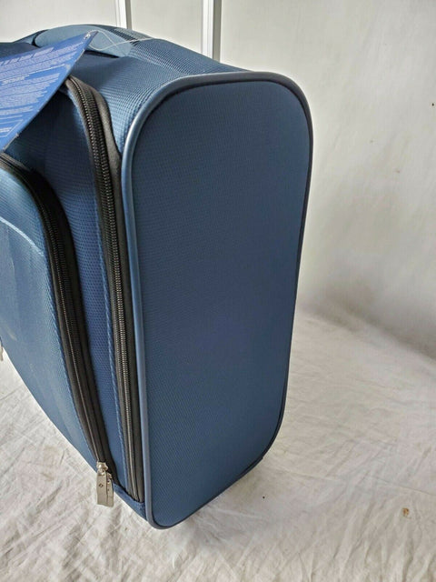 $260 Samsonite Lite-Air DLX Under-Seater Wheeled Carry-On Luggage Blue Suitcase