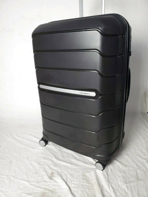 $398 Samsonite Free-form 28" Spinner Wheels Suitcase Luggage Black Hard Case TSA