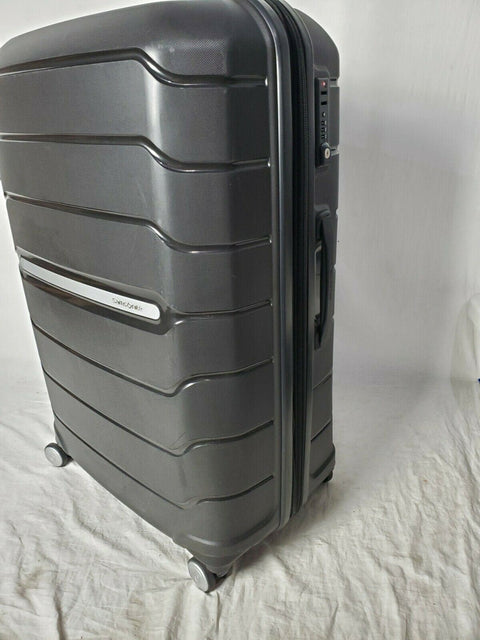 $398 Samsonite Free-form 28" Spinner Wheels Suitcase Luggage Black Hard Case TSA