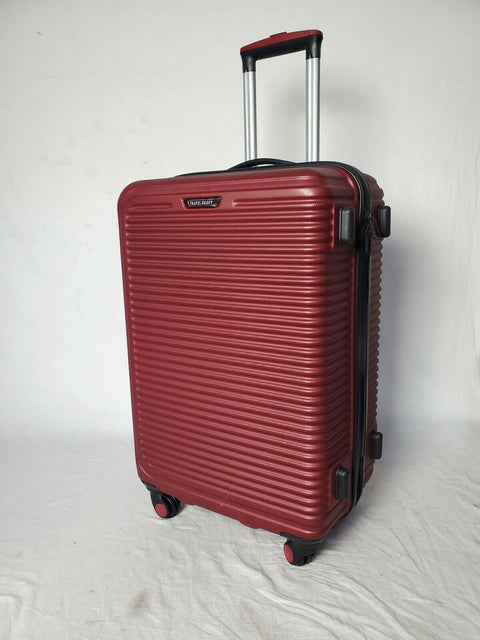 $360 NEW Travel Select Savannah 24" Hard Shell Dual Spinner Luggage Suitcase RED