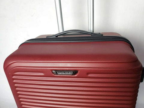 $360 NEW Travel Select Savannah 24" Hard Shell Dual Spinner Luggage Suitcase RED