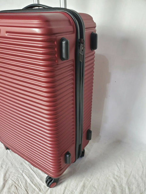 $360 NEW Travel Select Savannah 24" Hard Shell Dual Spinner Luggage Suitcase RED