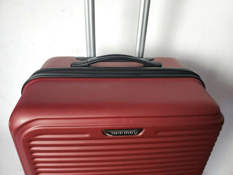 $360 NEW Travel Select Savannah 24" Hard Shell Dual Spinner Luggage Suitcase RED