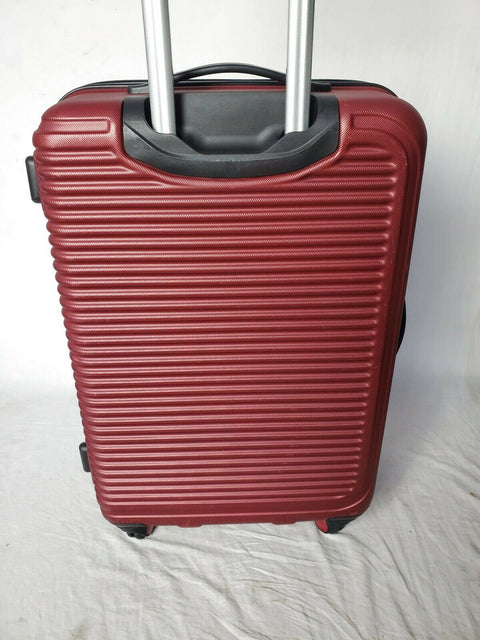 $360 NEW Travel Select Savannah 24" Hard Shell Dual Spinner Luggage Suitcase RED