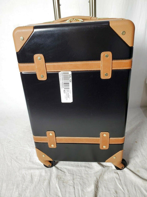 $400 CHARIOT GATSBY 2PC HARDSIDE LUGGAGE SET BLACK GOLD CARRY ON