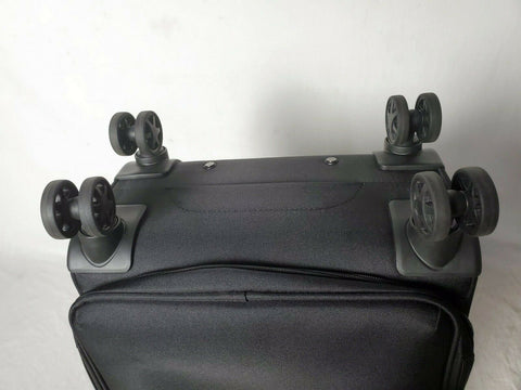$300 New DKNY Trademark 21" Soft side Spinner Suitcase Luggage Carry On Black